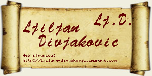 Ljiljan Divjaković vizit kartica